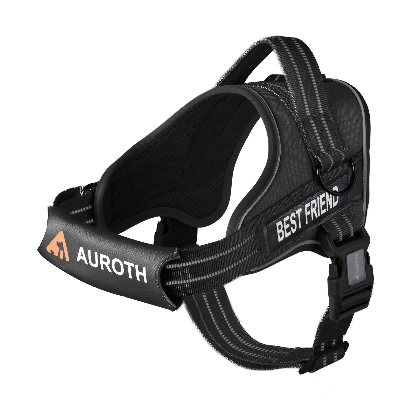 Auroth No Pull Dog Harness - Adjustable Soft Padded Safety Vest with Reflective Straps for Small, Medium, and Large Dogs - Ideal for Walking and Training
