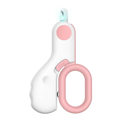 Professional LED Lighted Pet Nail Clipper with Safety Lock - Grooming Tool for Cats and Dogs