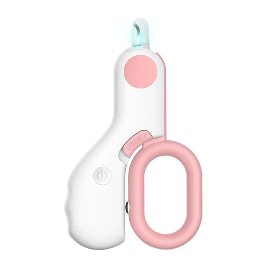 Professional LED Lighted Pet Nail Clipper with Safety Lock - Grooming Tool for Cats and Dogs