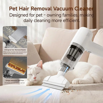 Cordless Pet Hair Remover Vacuum, 2-In-1 Brush & Suction Handheld Fur Eraser for for Furniture, Couch, Carpet, Clothing and Bedding