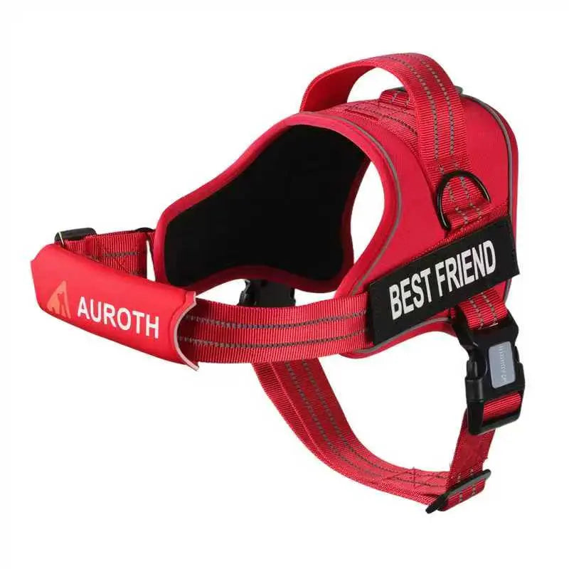 Auroth No Pull Dog Harness - Adjustable Soft Padded Safety Vest with Reflective Straps for Small, Medium, and Large Dogs - Ideal for Walking and Training