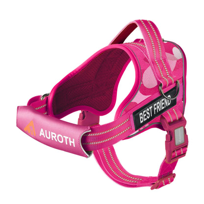 Auroth No Pull Dog Harness - Adjustable Soft Padded Safety Vest with Reflective Straps for Small, Medium, and Large Dogs - Ideal for Walking and Training