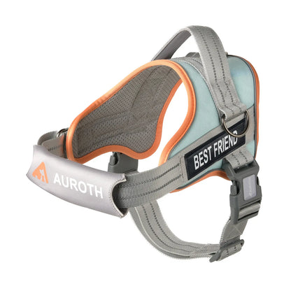Auroth No Pull Dog Harness - Adjustable Soft Padded Safety Vest with Reflective Straps for Small, Medium, and Large Dogs - Ideal for Walking and Training