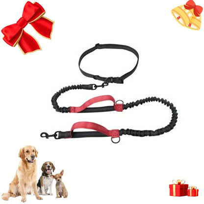 Portable Dog Leash with Reflective Stripe - Adjustable Traction Rope for Small, Medium, and Large Dogs - Ideal Pet Walking Accessory and Valentine’s Day Gift