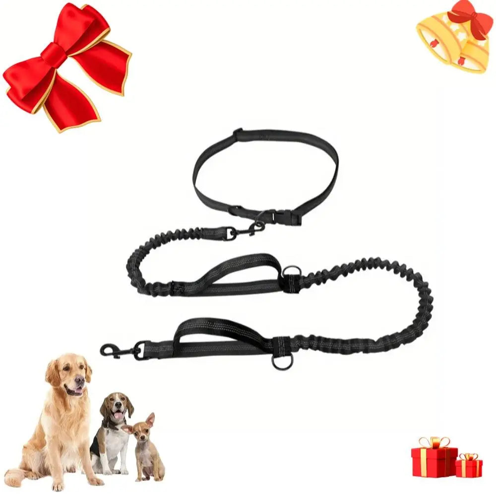 Portable Dog Leash with Reflective Stripe - Adjustable Traction Rope for Small, Medium, and Large Dogs - Ideal Pet Walking Accessory and Valentine’s Day Gift