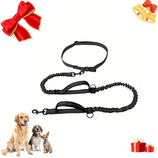 Portable Dog Leash with Reflective Stripe - Adjustable Traction Rope for Small, Medium, and Large Dogs - Ideal Pet Walking Accessory and Valentine’s Day Gift